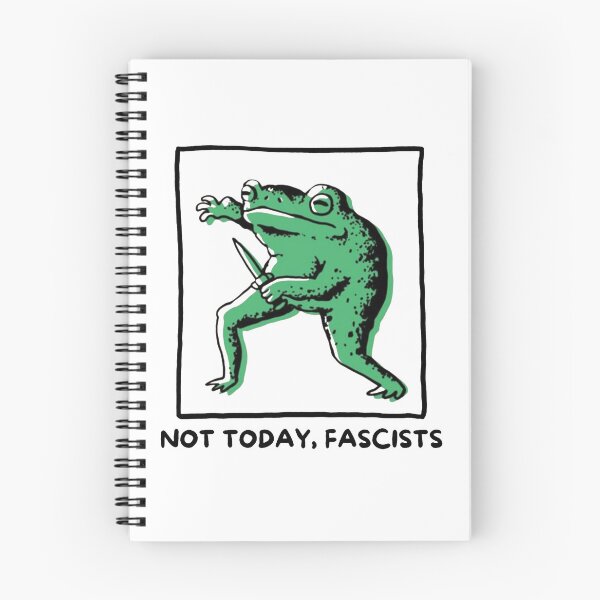 Item preview, Not Today Fascists Frog designed and sold by RamneekFraty.