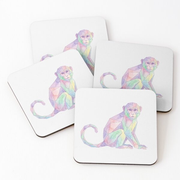 Item preview, Majestic Ape Watercolor Sticker – Large Format Geometric Art for Design Lovers designed and sold by bsbd-action.