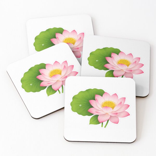 Item preview, Lotus Flower Sticker | Pink Botanical Water Lily Illustration | Lotus Gift for Flower Lover designed and sold by Symbol Universe.