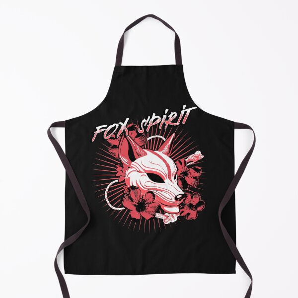 Item preview, Fox Spirit Kitsune Mask Japanese Folklore Floral Art designed and sold by Tsugraf Designs.