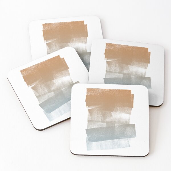 Item preview, Swatch Sample Textured Monoprint - Rust to Sky Gradient designed and sold by Irene Estelle.