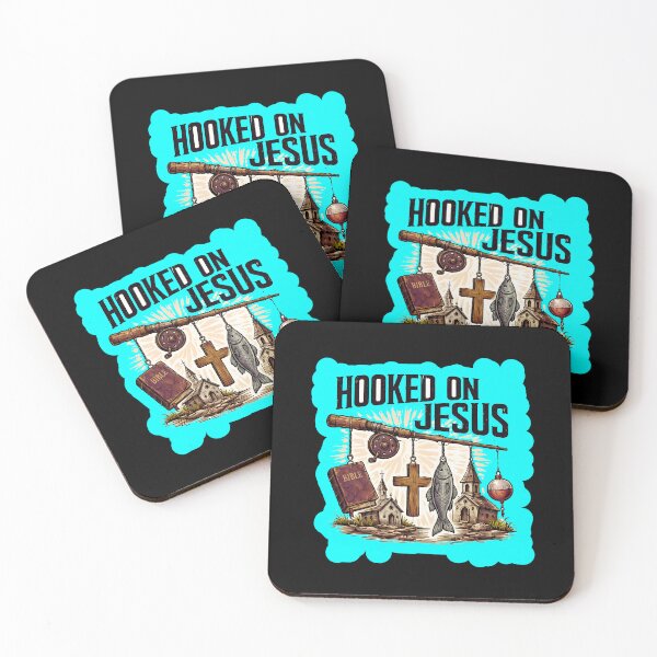 Item preview, Hooked On Jesus Christian Faith Fishing  designed and sold by WoodburyLake.
