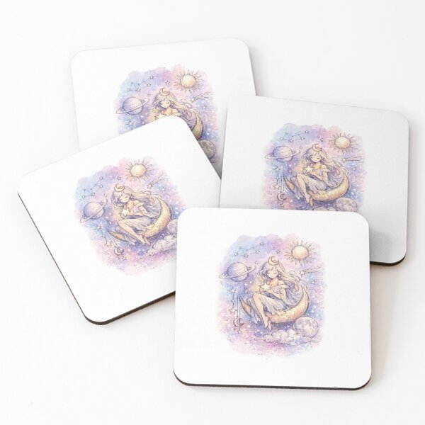 Item preview, Celestial Sketched Princess with watercolour  designed and sold by Ocean-31.