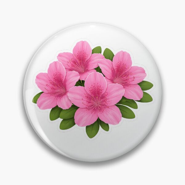 Item preview, Azalea Sticker | Pink Botanical Flower Illustration | Azalea Gift for Flower Lover designed and sold by Symbol Universe.