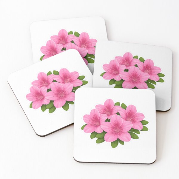 Item preview, Azalea Sticker | Pink Botanical Flower Illustration | Azalea Gift for Flower Lover designed and sold by Symbol Universe.