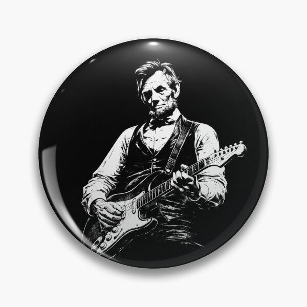 Item preview, President Abraham Lincoln Playing Guitar Abe Lincoln Design designed and sold by first-shirt ⭐ ⭐ ⭐ ⭐ ⭐.