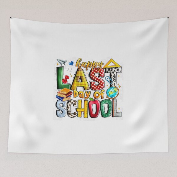 Item preview,  Happy Last Day of School Colorful Teacher & Student Celebration Design designed and sold by AchraffPrint.