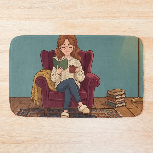 Item preview, Cozy Girl Book Lover!! - Cozy Book Lover Aesthetic Girl!! - Girl reading in her cozy reading nook - A cozy haven for book lovers designed and sold by SoffyLee586.