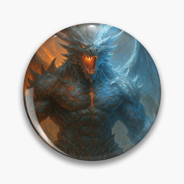 Item preview, Half-fire, half-ice Dragon designed and sold by fantasyai3.