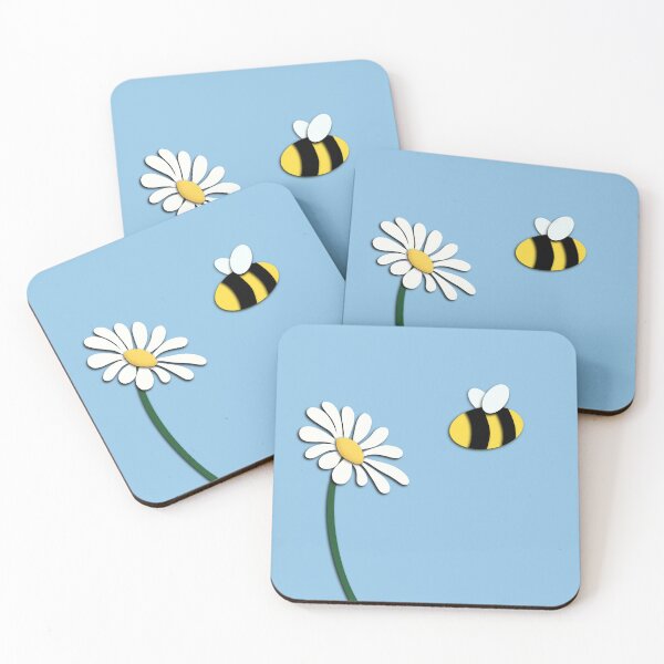 Item preview, Curious bee with flower  designed and sold by NoBunnieKnows.