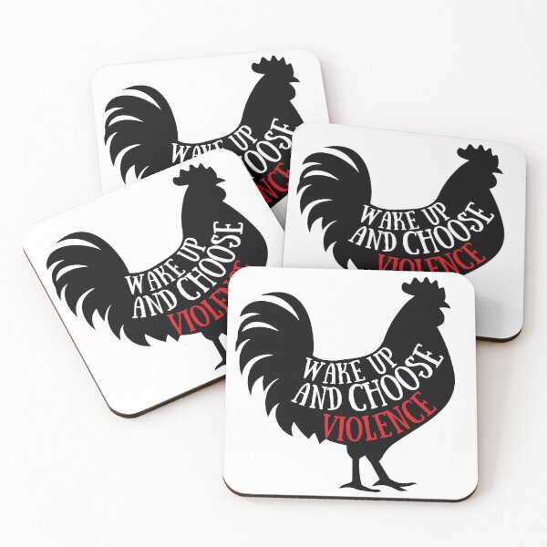 Artikelvorschau, Wach auf und wähle Gewalt (Huhn - schwarz) entworfen und verkauft von GlacierViewFarm.