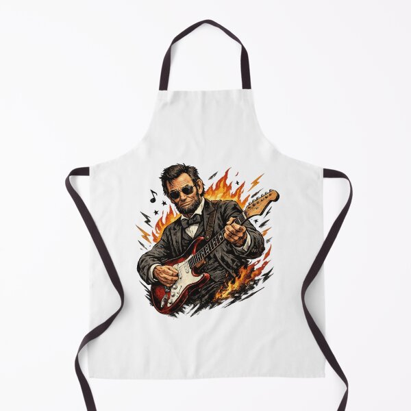 Item preview, Abraham Lincoln Abe Lincoln Playing Guitar  designed and sold by first-shirt ⭐ ⭐ ⭐ ⭐ ⭐.