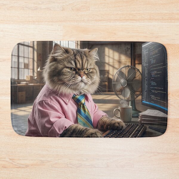 Item preview, Impeccably Dressed Cat Is Irascible Co-Worker designed and sold by Tridentulus.
