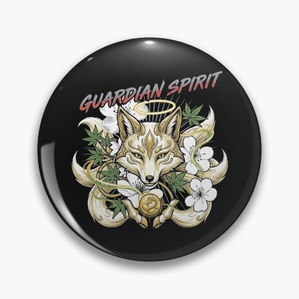 Item preview, Mythical Kitsune Fox Cannabis Leaf Dragon Emblem designed and sold by Tsugraf Designs.
