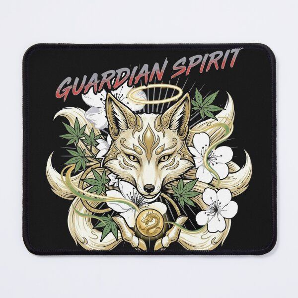 Item preview, Mythical Kitsune Fox Cannabis Leaf Dragon Emblem designed and sold by Tsugraf Designs.
