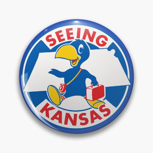 Item preview, Seeing Kansas Retro Travel Souvenir Luggage Label designed and sold by acquiesce13.