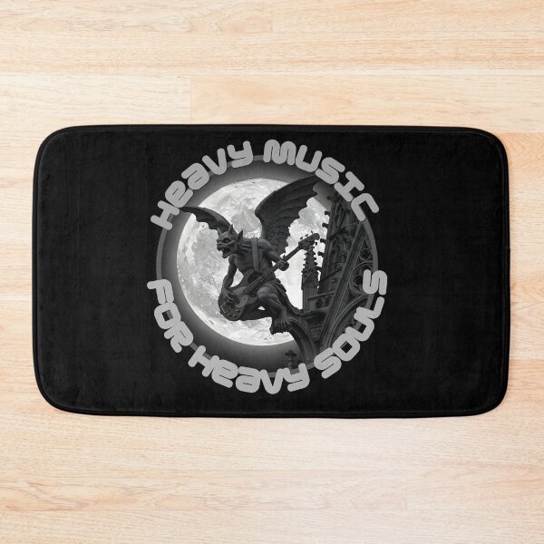 Item preview, Heavy Music Gargoyle – Gothic Rock Demon Under Full Moon designed and sold by CrimsonChords.