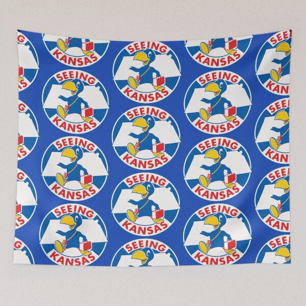 Item preview, Seeing Kansas Retro Travel Souvenir Luggage Label designed and sold by acquiesce13.