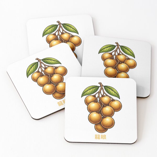 Item preview, Longan Sticker – Dragon Eye Fruit Chinese Character Taiwan Art Print designed and sold by Symbol Universe.