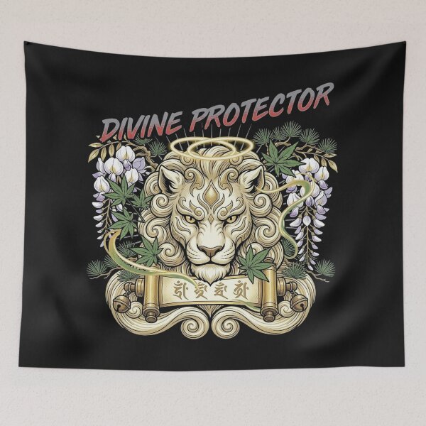 Item preview, Ornate Lion Celestial Ring Scroll Art designed and sold by Tsugraf Designs.