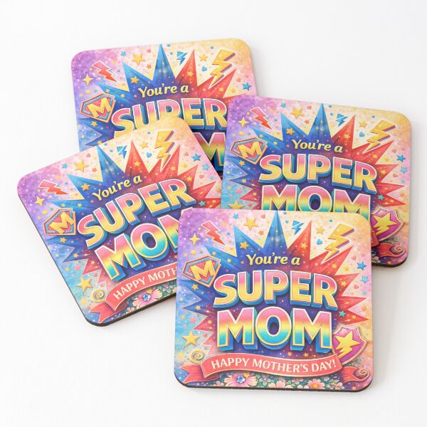 Artikelvorschau, Super-Mama-Muttertagsgeschenk: Farbenfrohes, ausdrucksstarkes Design im Comic-Stil zur Wertschätzung von Müttern entworfen und verkauft von jglobal360.