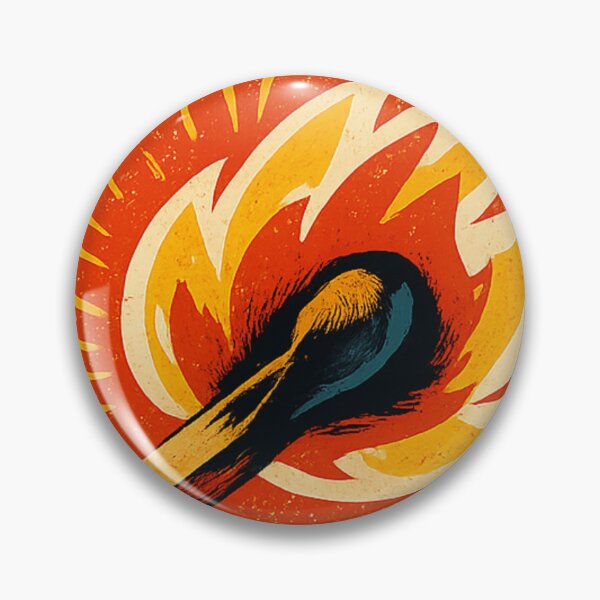 Item preview, Burn Bright Not Out - Mid Century Vintage Matchbox designed and sold by Retro Mood Co.