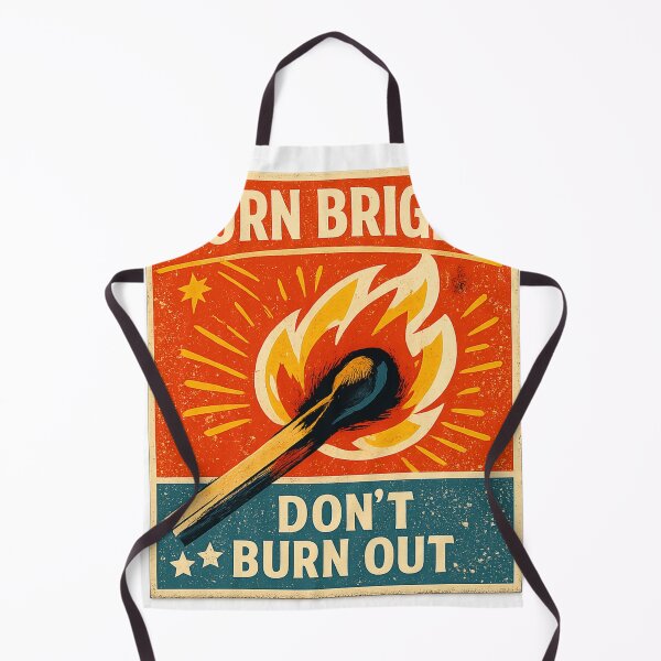 Item preview, Burn Bright Not Out - Mid Century Vintage Matchbox designed and sold by Retro Mood Co.
