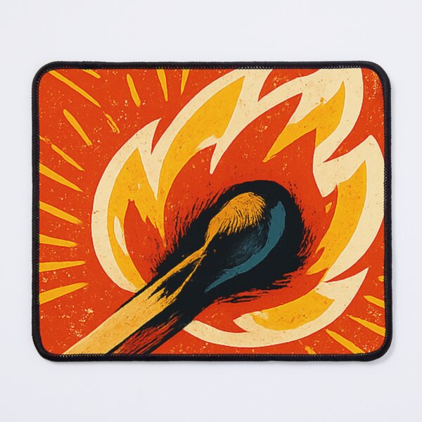 Item preview, Burn Bright Not Out - Mid Century Vintage Matchbox designed and sold by Retro Mood Co.