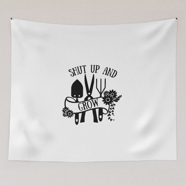 Item preview, Shut Up and Grow (black) designed and sold by GlacierViewFarm.