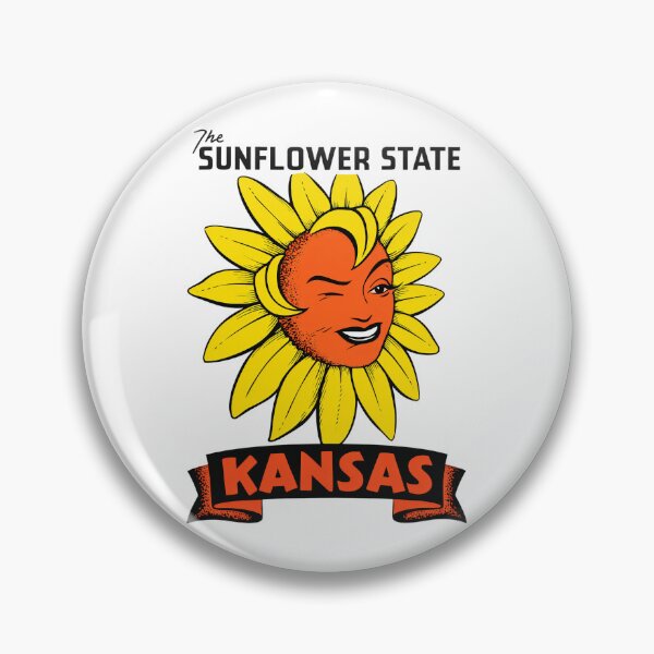Item preview, Kansas 'The Sunflower State' Retro Travel Souvenir Luggage Label designed and sold by acquiesce13.