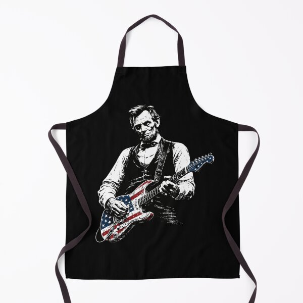 Item preview, President Abraham Lincoln Playing Guitar Abe Lincoln  designed and sold by first-shirt ⭐ ⭐ ⭐ ⭐ ⭐.