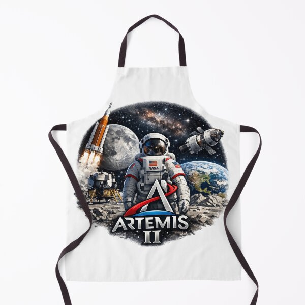 Item preview, Artemis II Lunar Mission Retro Space Art designed and sold by RedVista.