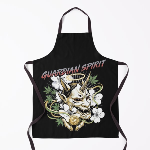 Item preview, Mythical Japanese Demon Mask Floral Design designed and sold by Tsugraf Designs.