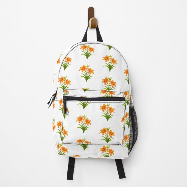 Item preview, Daylily Sticker – Cute Orange Tiger Lily Flat Illustration Botanical Sticker Art designed and sold by Symbol Universe.