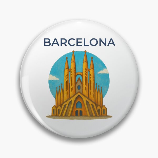Item preview, Barcelona Sagrada Familia Painted Illustration Souvenir designed and sold by Inkworksbyshery.
