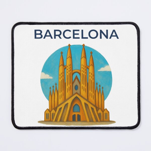 Item preview, Barcelona Sagrada Familia Painted Illustration Souvenir designed and sold by Inkworksbyshery.