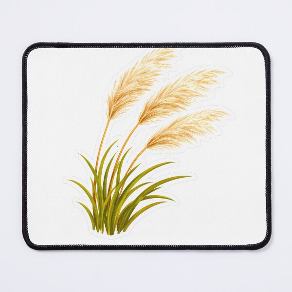 Item preview, Pampas Grass Sticker – Cute Fluffy Silver Grass Plume Flat Illustration Botanical Sticker Art designed and sold by Symbol Universe.