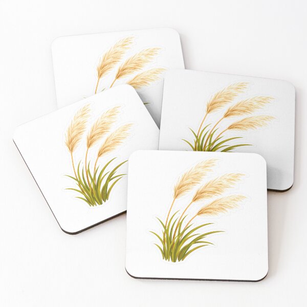 Item preview, Pampas Grass Sticker – Cute Fluffy Silver Grass Plume Flat Illustration Botanical Sticker Art designed and sold by Symbol Universe.