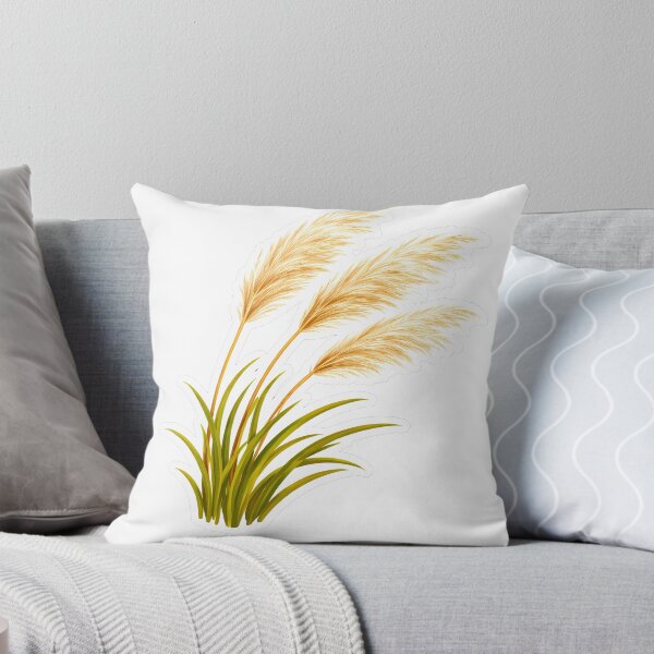 Item preview, Pampas Grass Sticker – Cute Fluffy Silver Grass Plume Flat Illustration Botanical Sticker Art designed and sold by Symbol Universe.