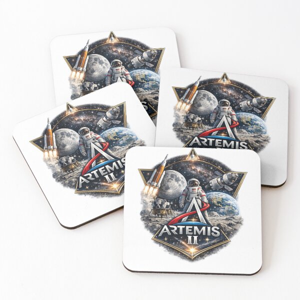 Item preview, Artemis II NASA Moon Mission Space Art designed and sold by RedVista.