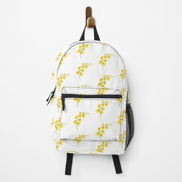 Item preview, Oncidium Orchid Sticker – Cute Yellow Dancing Lady Orchid Flat Illustration Botanical Sticker Art designed and sold by Symbol Universe.