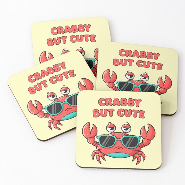 Item preview, Crabby but Cute – Funny Crab with Sunglasses Design designed and sold by Sea Gem.