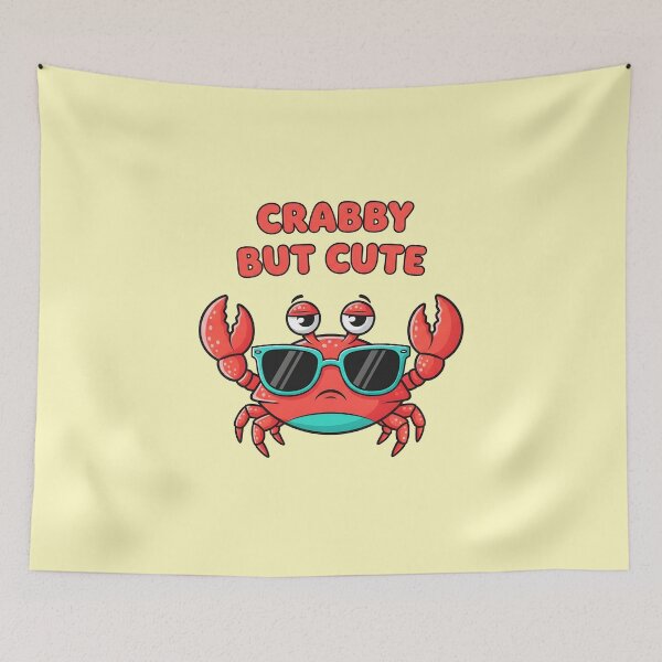 Item preview, Crabby but Cute – Funny Crab with Sunglasses Design designed and sold by Sea Gem.