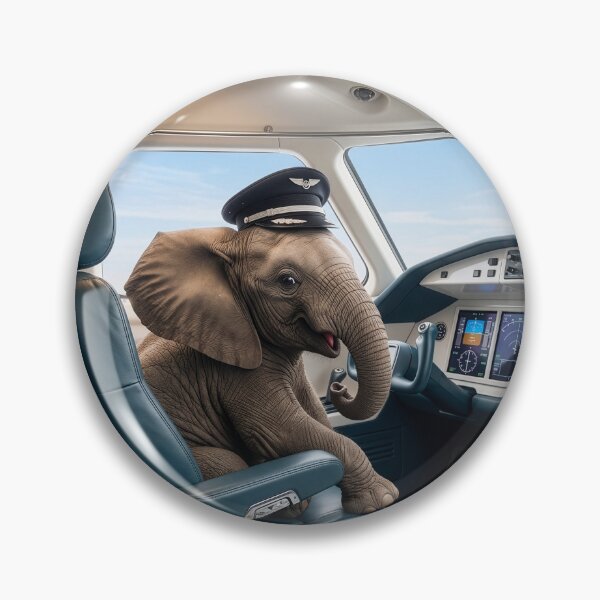 Item preview, Baby Elephant Pilot Knows What He's Doing  designed and sold by Tridentulus.