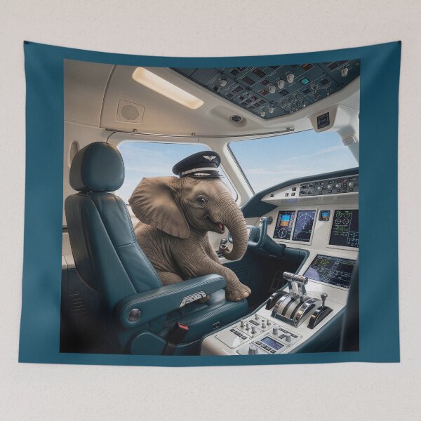 Item preview, Baby Elephant Pilot Knows What He's Doing  designed and sold by Tridentulus.