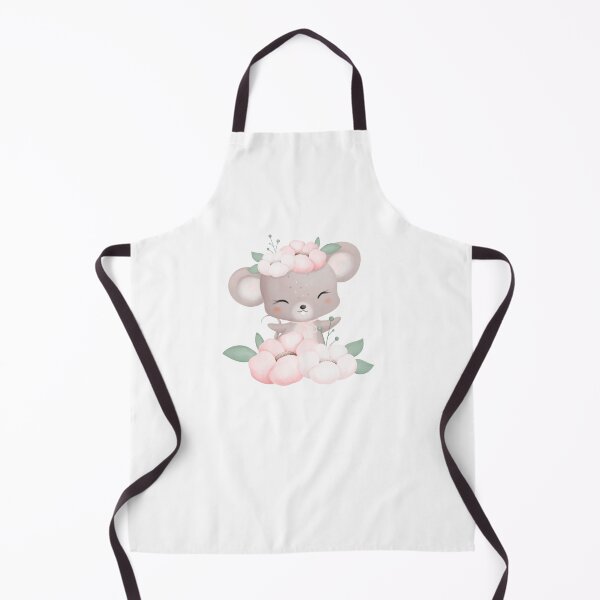 Item preview, Woodland Mouse Flower Wreath - Adorable Spring Forest Animal Gift designed and sold by FuzionRaptor.