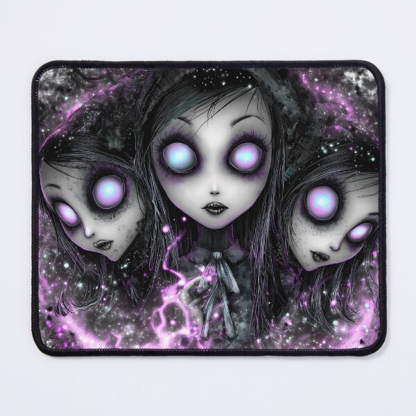 Item preview, Three Witches of the Void – Dark Gothic Big Eye Girls Galaxy Art designed and sold by DonaldWaltersxx.