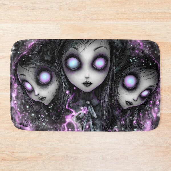 Item preview, Three Witches of the Void – Dark Gothic Big Eye Girls Galaxy Art designed and sold by DonaldWaltersxx.