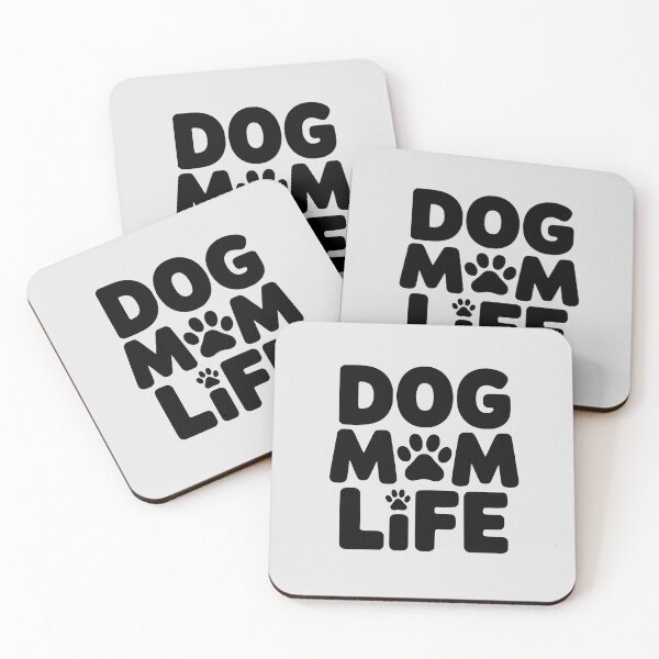 Item preview, Dog Mom Life integrated with paw illustrations designed and sold by VectorJoy.