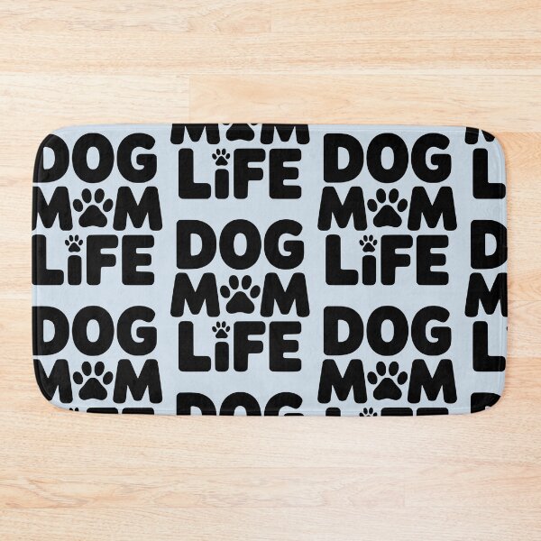 Item preview, Dog Mom Life integrated with paw illustrations designed and sold by VectorJoy.